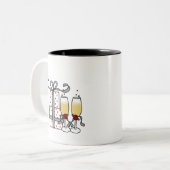 2 Couleurs Champagne et tasse de cadeaux (Devant gauche)