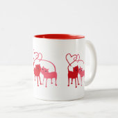 2 Couleurs Chats de Valentine - tasse de boisson (Devant droit)