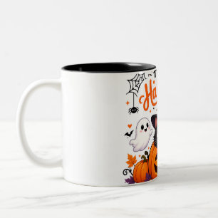 2 Couleurs Chatte Mignonne Tasse de Voyage Joyeux Halloween -