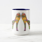 2 Couleurs chaussures sur une tasse (Centre)