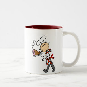 2 Couleurs Chef avec jambon cuit au four Tasse