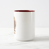 2 Couleurs chic café tasse café (Centre)