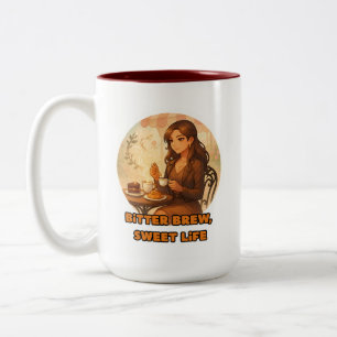 2 Couleurs chic café tasse café