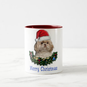 2 Couleurs Chien Christmas Café tasse