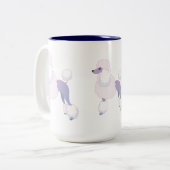 2 Couleurs chiens : Caniche ! tasse (Devant gauche)