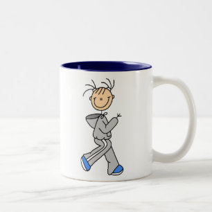 2 Couleurs Chiffre courant tasse de bâton