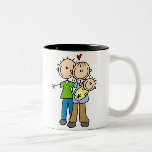 2 Couleurs Chiffre nouveau-né tasse de bâton de bébé