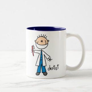 2 Couleurs Chiffre tasse de bâton de dentiste