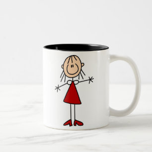2 Couleurs Chiffre tasse de bâton de maman