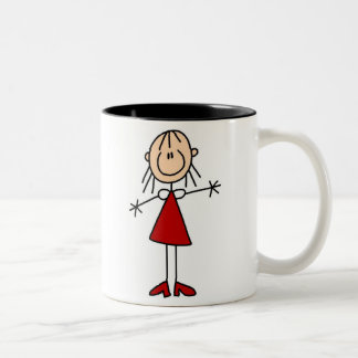 2 Couleurs Chiffre tasse de bâton de maman