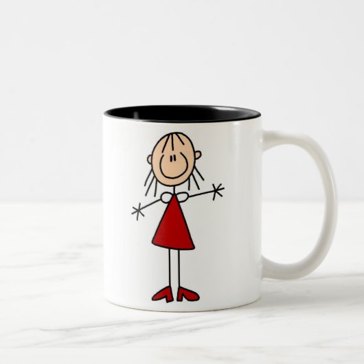 2 Couleurs Chiffre tasse de bâton de maman (Droit)