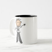 2 Couleurs Chiffre tasse de bâton de papa (Devant gauche)