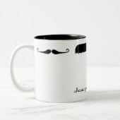 2 Couleurs choisissez votre tasse de moustache (Gauche)