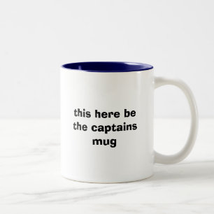 2 Couleurs c'ici soit la tasse de capitaines