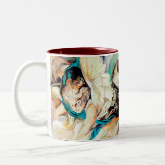 2 Couleurs Ciel et terre - tasse de beaux-arts (Gauche)