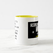 2 Couleurs Cincinnati Twitter post tasse (Centre)