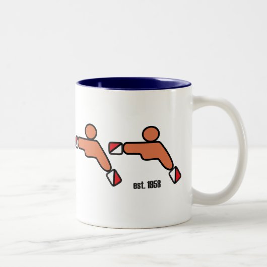 2 Couleurs cinquantième Tasse (Droit)