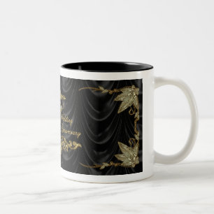 2 Couleurs cinquantième Tasse d'anniversaire de mariage