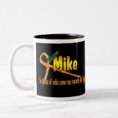 2 Couleurs Citation de César, tasse de Mike d'équipe (Gauche)