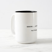 2 Couleurs Citation de Tasse à Café (Devant gauche)