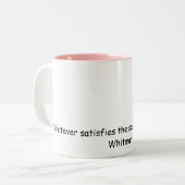 2 Couleurs Citation de Walt Whitman de tasse de POINTS (Devant gauche)