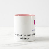 2 Couleurs Citation de Walt Whitman de tasse de POINTS (Centre)