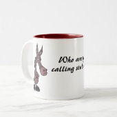 2 Couleurs CJ- tasse têtue de mule (Devant gauche)