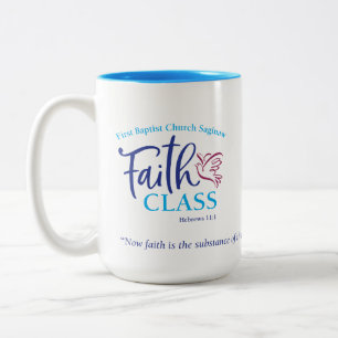 2 Couleurs Classe de foi de FBC Saginaw - 15 onces. Tasse ou