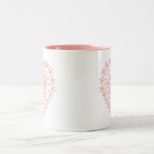 2 Couleurs Coeur de tasse de fleurs (Centre)