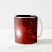 2 Couleurs Coeur rouge tasse à deux tons (Devant droit)