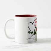 2 Couleurs COEURS - tasse d'ESPRIT de ROSES de n (Gauche)