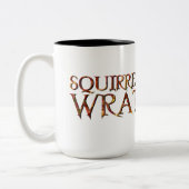 2 Couleurs Colère de Squirrelly ! Tasse mousseuse (Gauche)