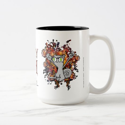 2 Couleurs Colère de Squirrelly ! Tasse mousseuse (Droit)