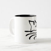 2 Couleurs Colombe de tasse de café (Devant gauche)