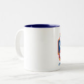 2 Couleurs Commande de Showboat dans la tasse 11oz. de deux (Devant gauche)