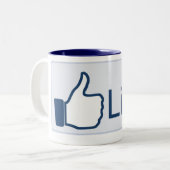 2 Couleurs Comme la tasse de bouton (Devant gauche)