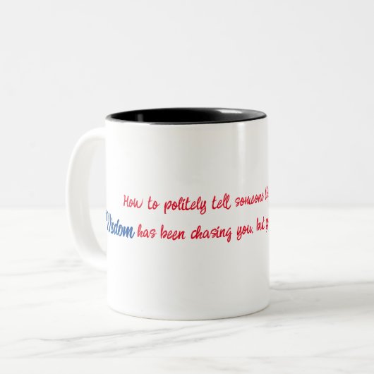 2 Couleurs Comment dire poliment à quelqu'un tasse (Devant gauche)