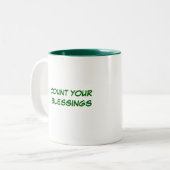 2 COULEURS COMPTEZ VOTRE TASSE DE BÉNÉDICTIONS (Devant gauche)