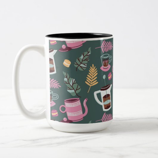 2 Couleurs Conception de tasse à café (Gauche)