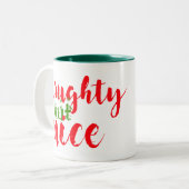 2 Couleurs Conception de tasse à café de Noël, mais coquine d (Devant gauche)