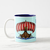 2 Couleurs Conception de tasse de bateau de Viking (Gauche)