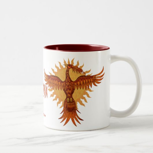 2 Couleurs Conception de tasse de cool d'oiseau du feu de (Droit)