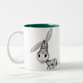 2 Couleurs Conception drôle de tasse d'âne (Gauche)