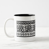 2 Couleurs Conception mexicaine antique - tasse (Gauche)