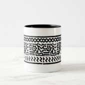 2 Couleurs Conception mexicaine antique - tasse (Centre)