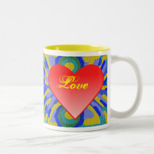2 Couleurs Conception mignonne de tasse de Saint-Valentin de