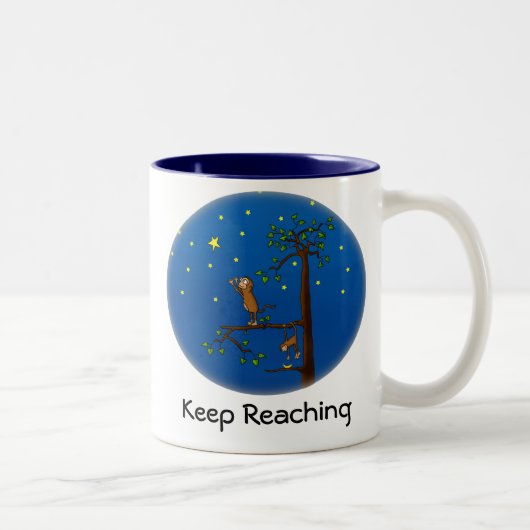 2 Couleurs Continuez à atteindre la tasse de singe (Droit)