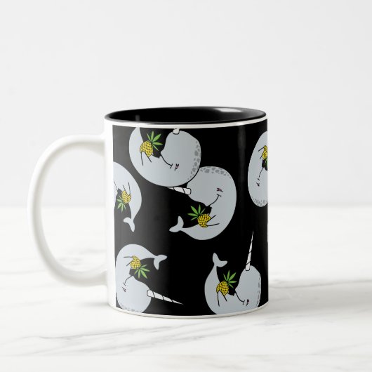 2 Couleurs Cosse de tasse de Narwhals (Gauche)