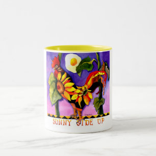 2 Couleurs Côté ensoleillé vers le haut de tasse