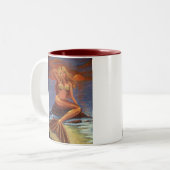 2 Couleurs Coucher du soleil de sirène - tasse (Devant gauche)